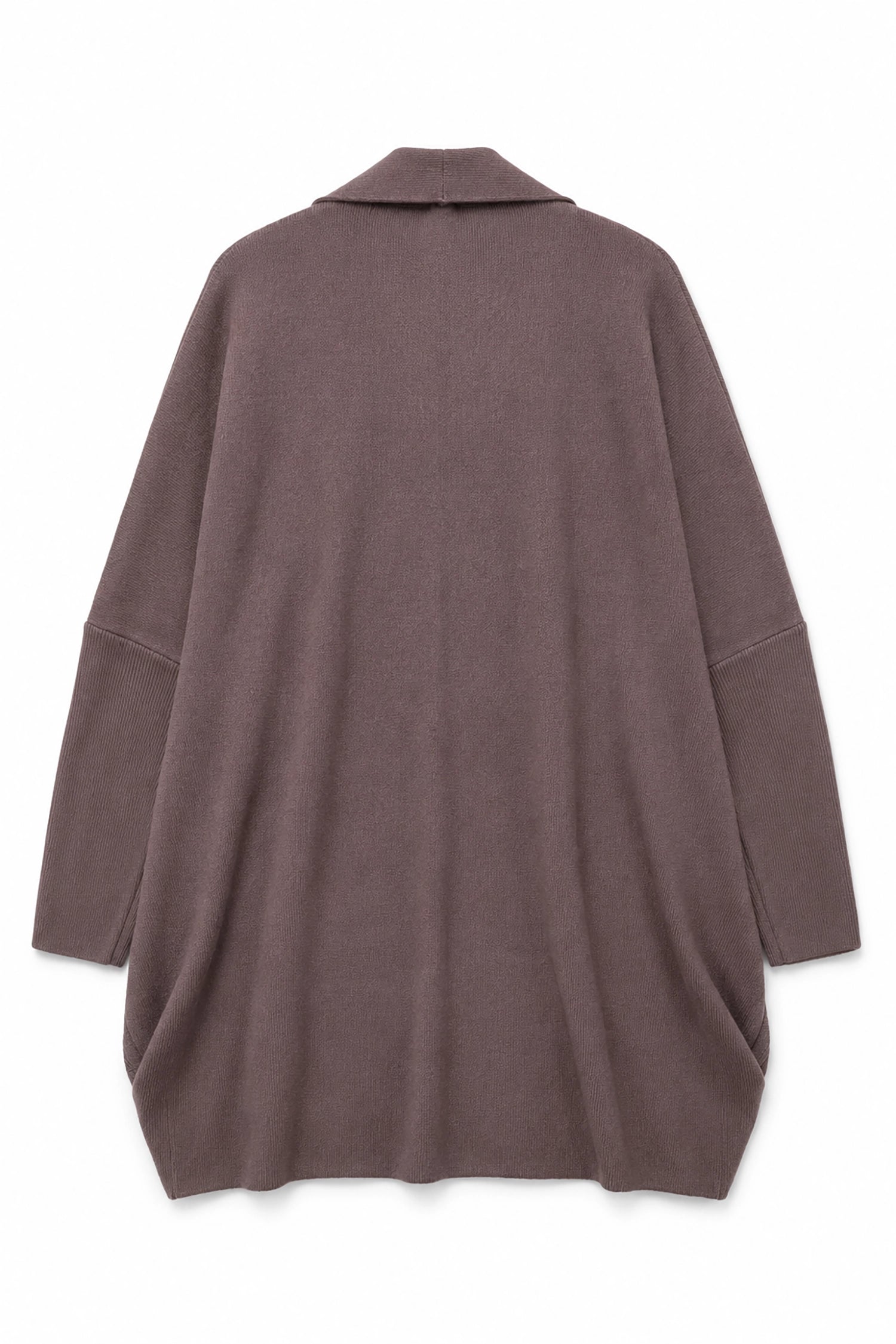 Brown cardigan on a white background