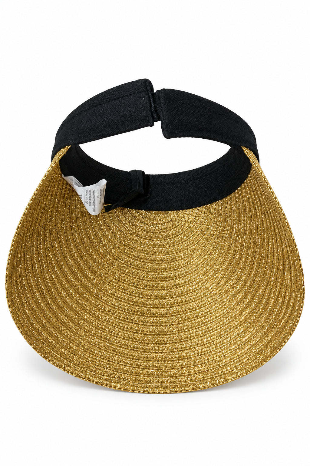 Gold Straw Visor
