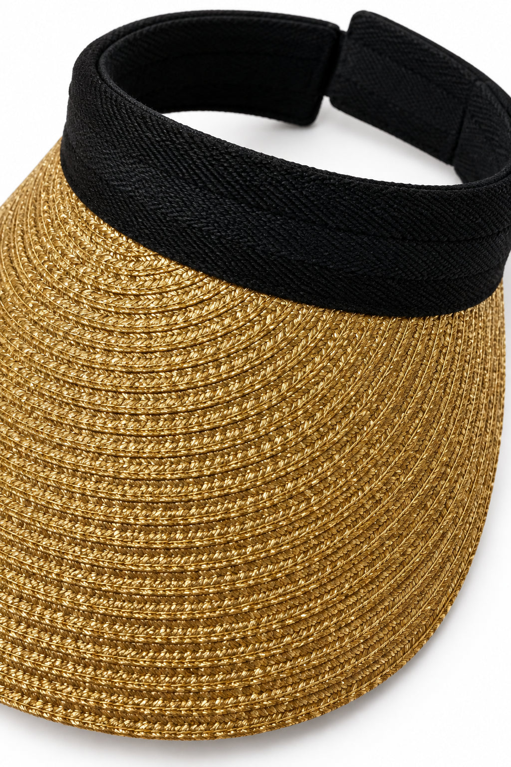 Gold Straw Visor