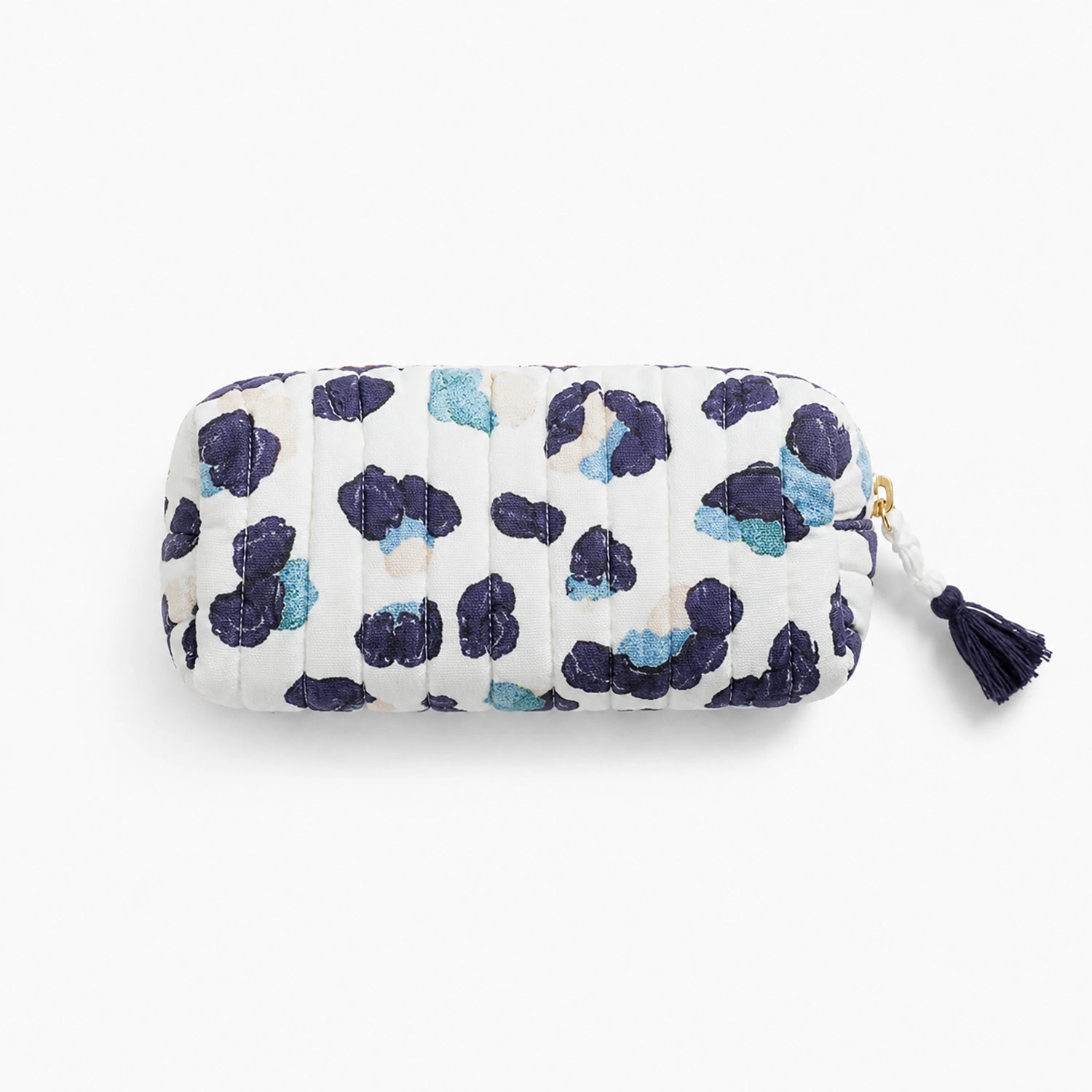 Small pouch with floral pattern on a white background