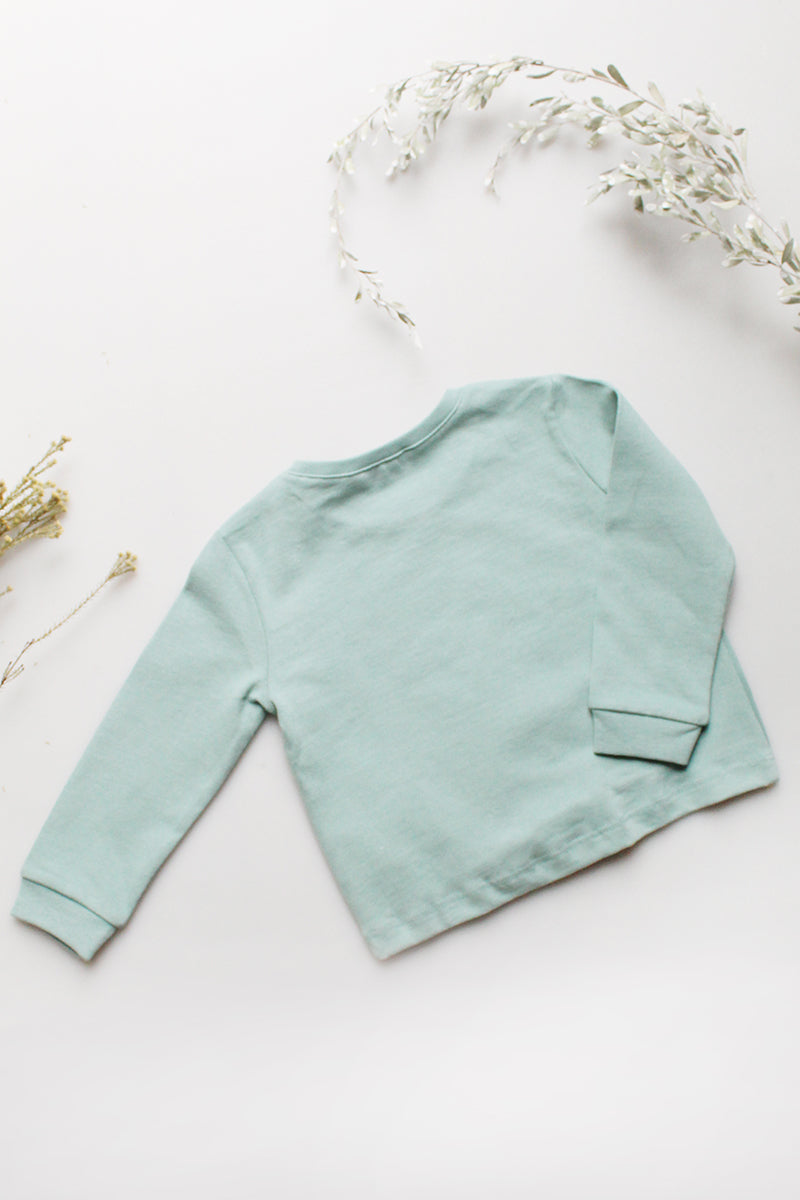 Sage Flower Track Top