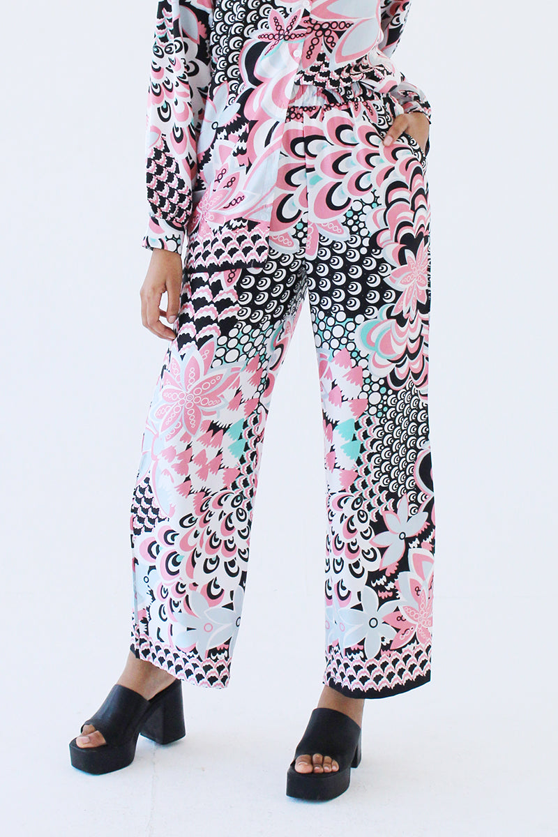 Blush Printed Pants