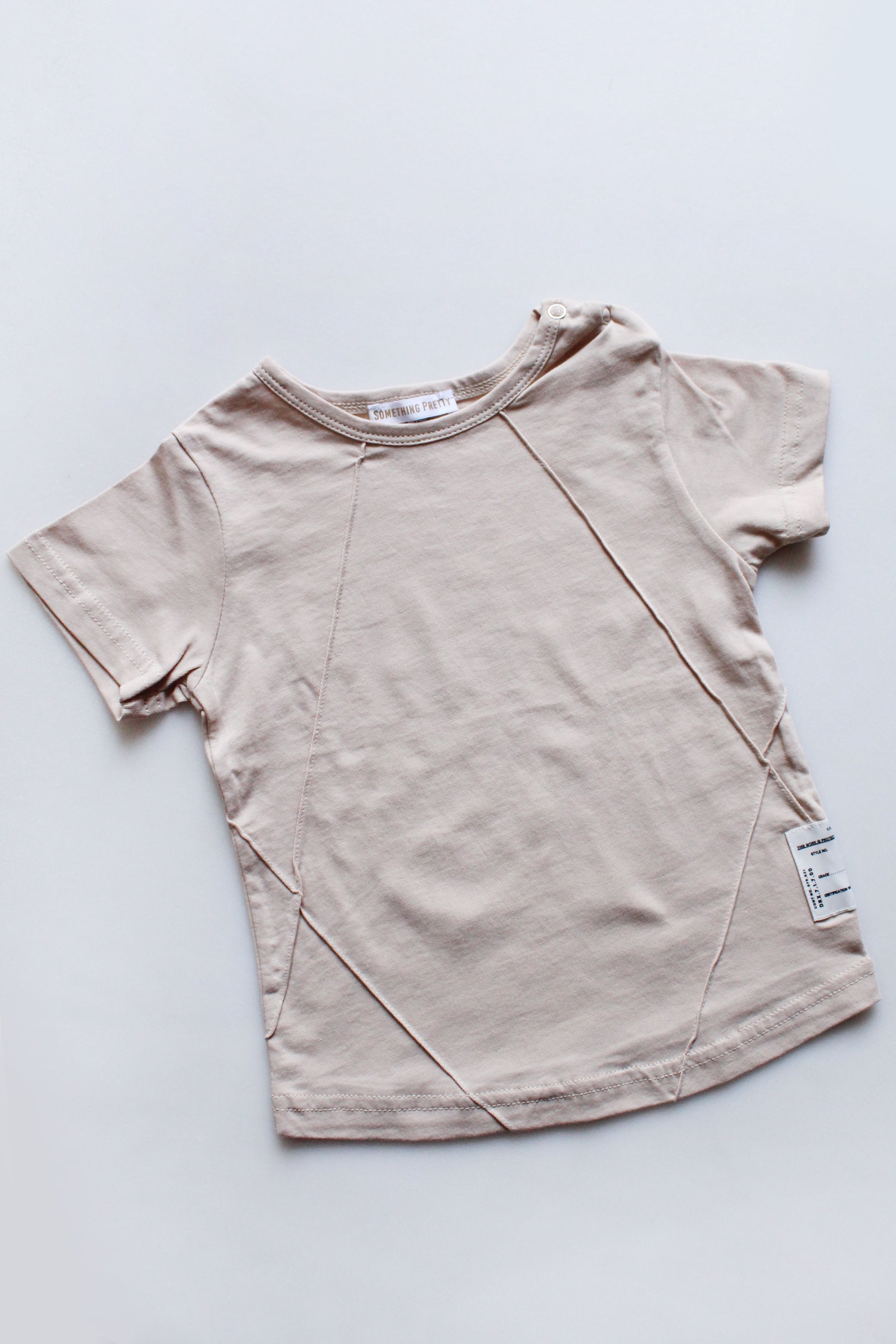 Beige Casual Tee