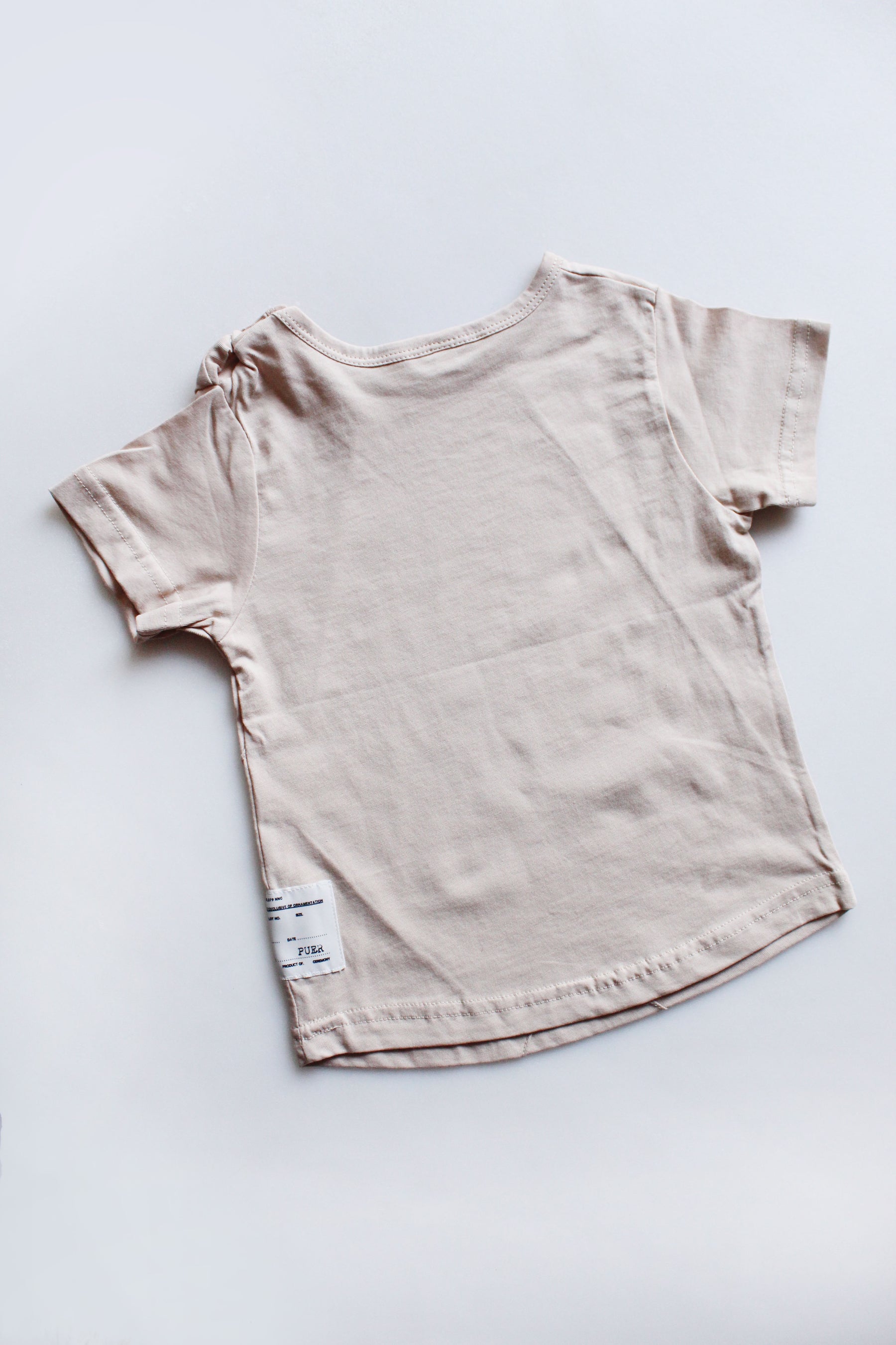 Beige Casual Tee