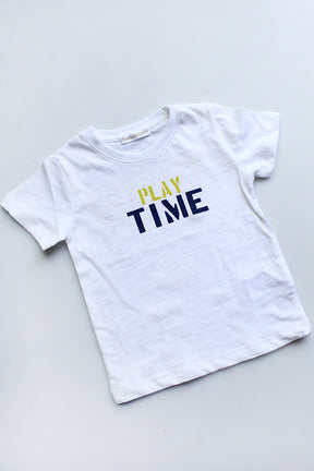 White Playtime Tee