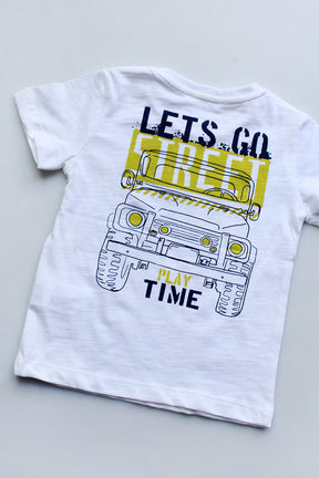 White Playtime Tee