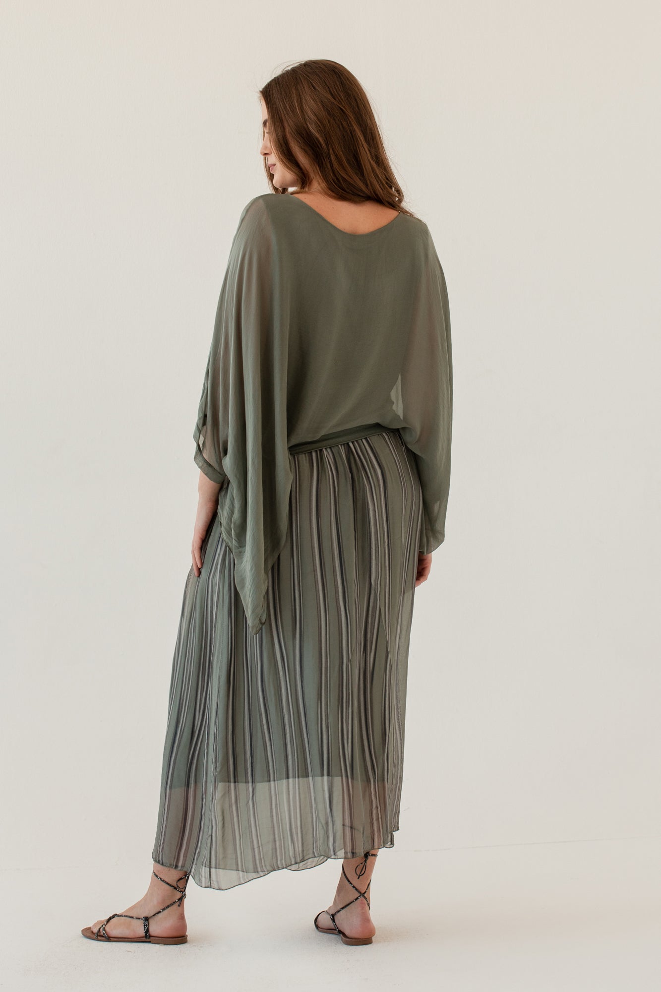 Silk Poncho, silk poncho blouse from Something Pretty, alternative view